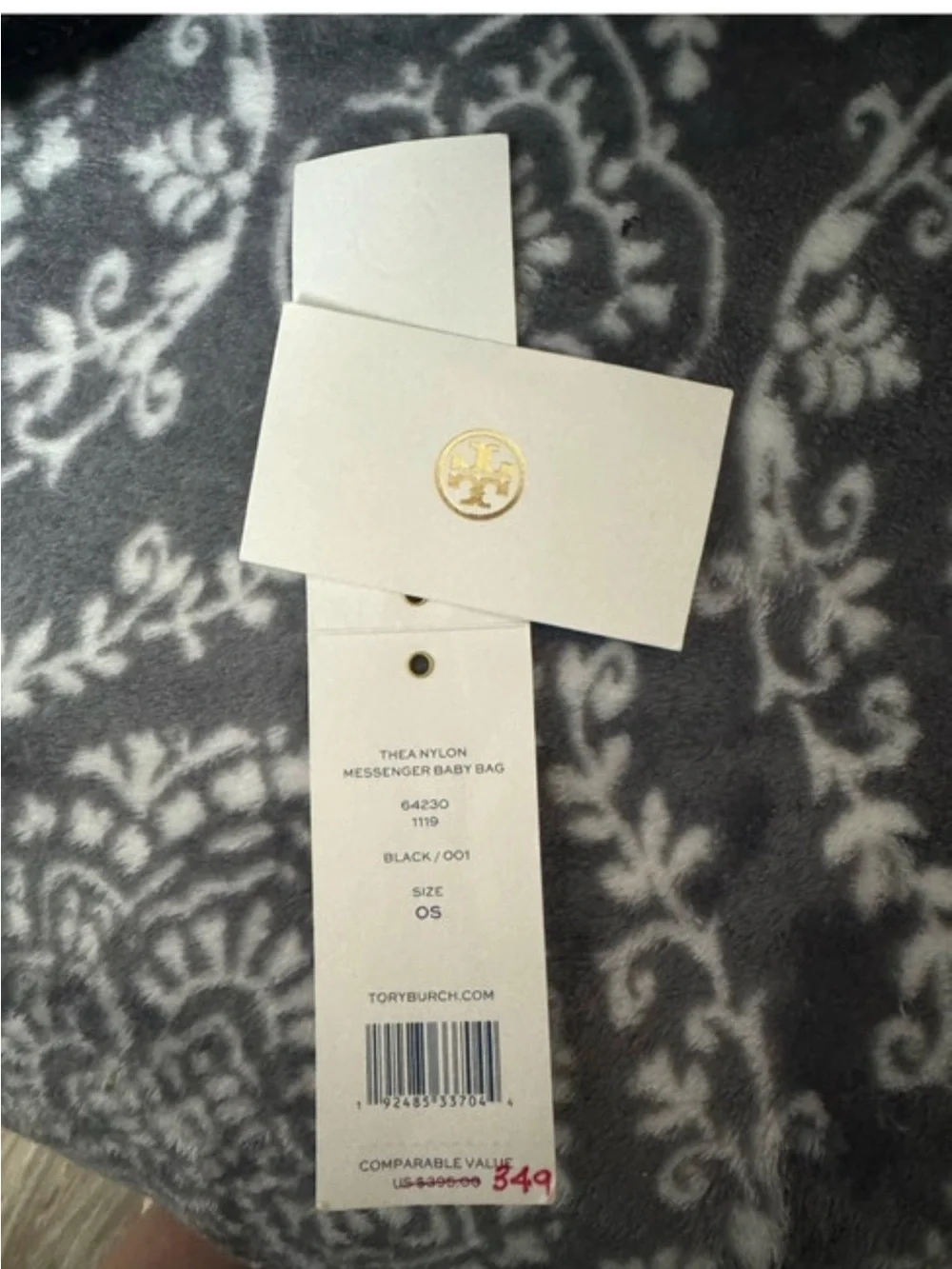 Tory Burch Black Nylon Crossbody Baby Bag
